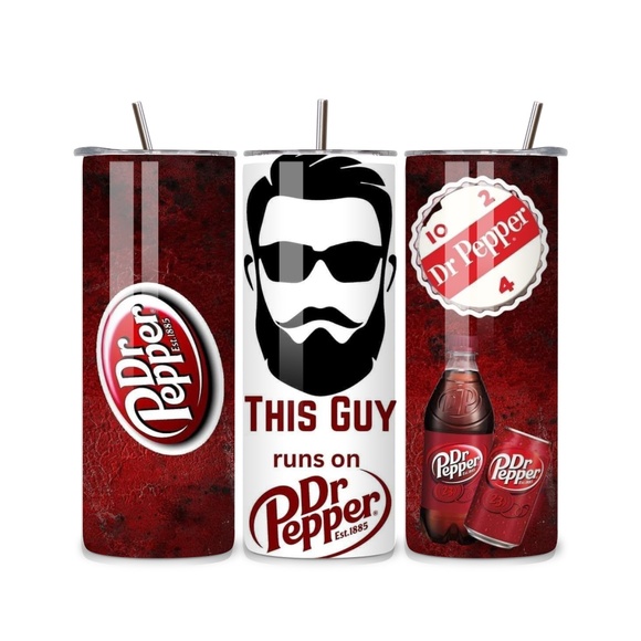 Dr Pepper 20oz Stainless Steel Tumbler - Picture 1 of 1